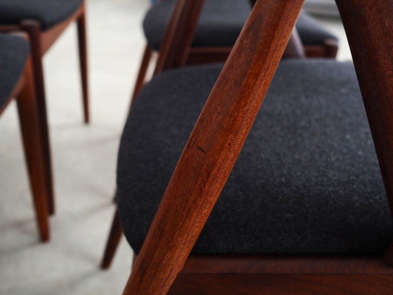 Image 1 of Set Of Four Teak Chairs, Danish Design, 1970S, Designer: Kai Kristiansen