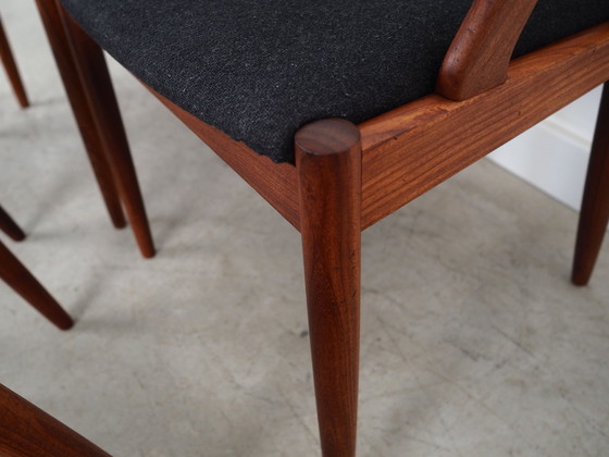 Image 1 of Set Of Four Teak Chairs, Danish Design, 1970S, Designer: Kai Kristiansen