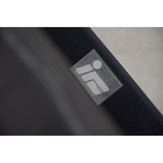 Image 1 of Pair of vintage black leather armchairs by Ire Möbel, Sweden 1970