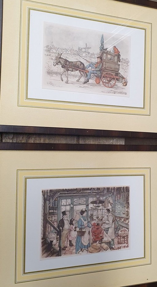 2050 Framed Portraits By Anton Pieck