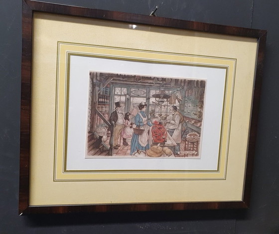 Image 1 of 2050 Framed Portraits By Anton Pieck