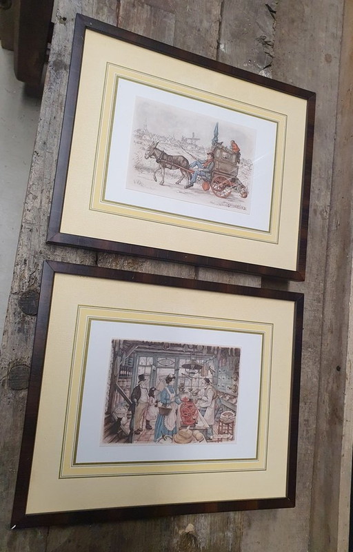 2050 Framed Portraits By Anton Pieck