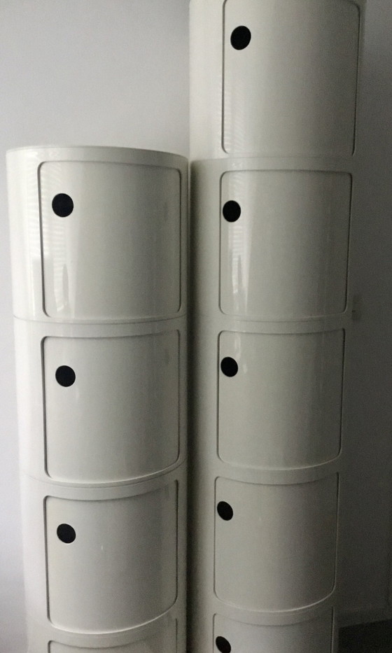 Image 1 of 9x Kartell Componibili Cupboards Large