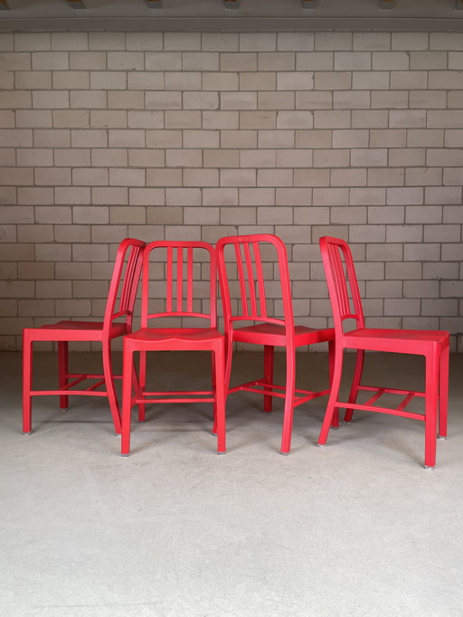 4x Emeco Coca Cola chair rouge