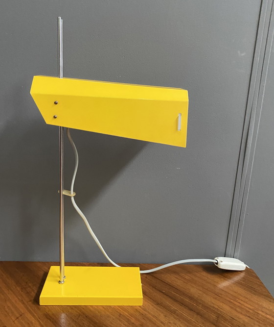 Image 1 of Yellow Desk Lamp By Josef Hurka For Lidokov Model L192-1353 