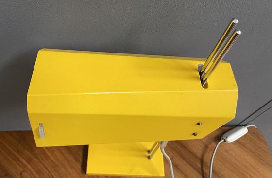 Image 1 of Yellow Desk Lamp By Josef Hurka For Lidokov Model L192-1353 