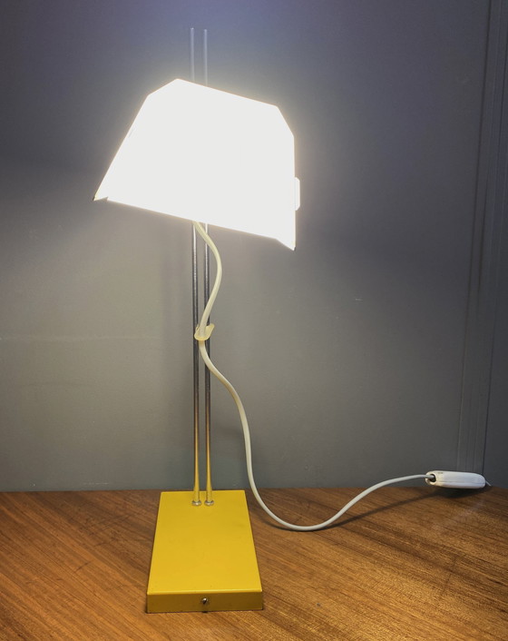 Image 1 of Yellow Desk Lamp By Josef Hurka For Lidokov Model L192-1353 