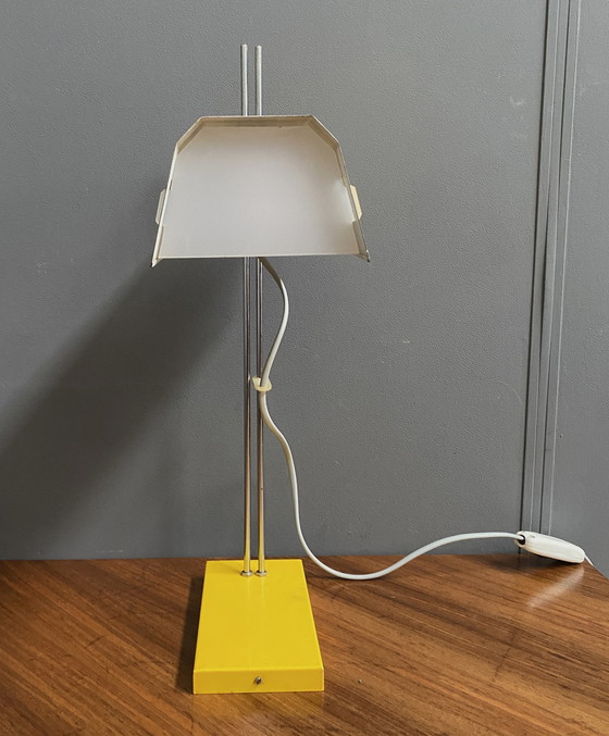 Image 1 of Yellow Desk Lamp By Josef Hurka For Lidokov Model L192-1353 