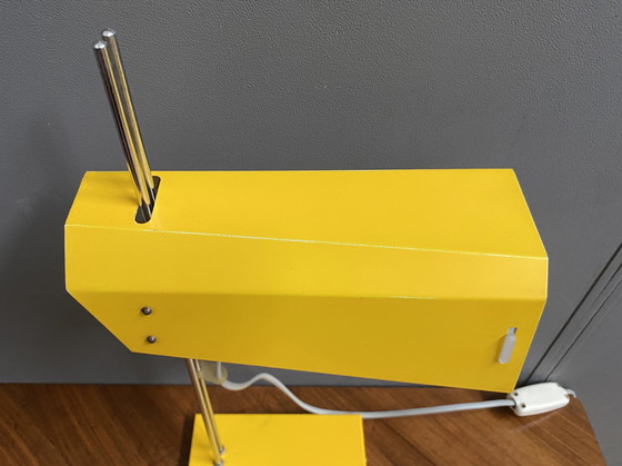 Image 1 of Yellow Desk Lamp By Josef Hurka For Lidokov Model L192-1353 