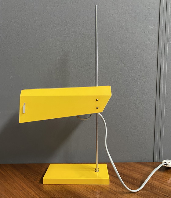 Image 1 of Yellow Desk Lamp By Josef Hurka For Lidokov Model L192-1353 