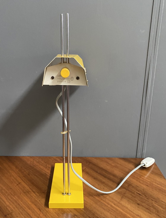 Image 1 of Yellow Desk Lamp By Josef Hurka For Lidokov Model L192-1353 