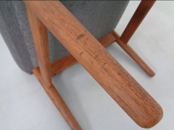 Image 1 of Danish Teak FD-164 Ottoman by Arne Vodder for France & Søn, 1960s