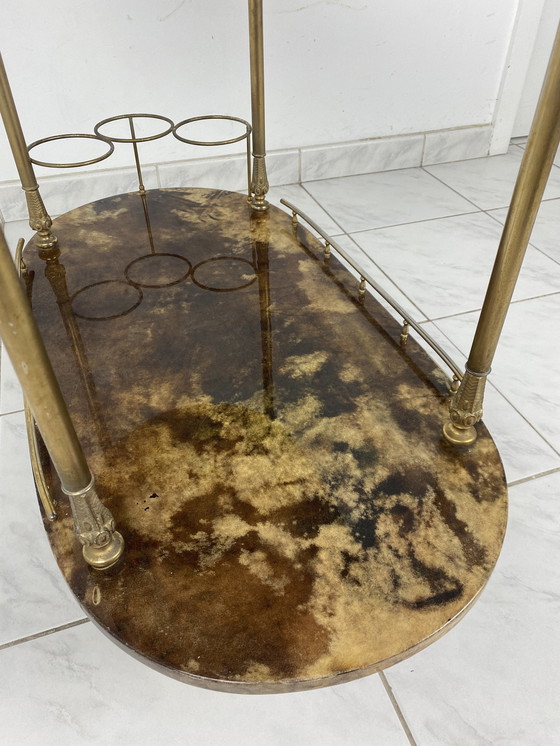 Image 1 of Aldo Tura Serving Cart