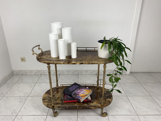 Image 1 of Aldo Tura Serving Cart