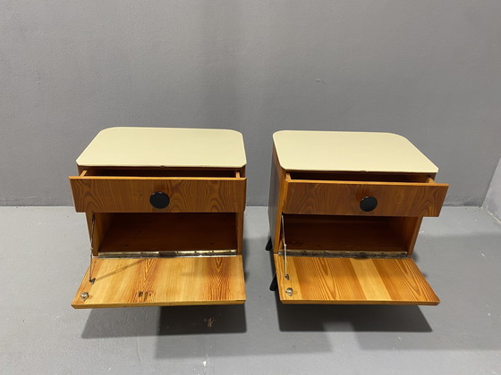 Image 1 of Fully Restored Night Stands By Jindřich Halabala For Úp Závody, 1950´S, Czechoslovakia