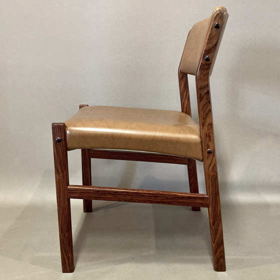 Image 1 of Suite De 6 Chaises Palissandre Design Scandinave.