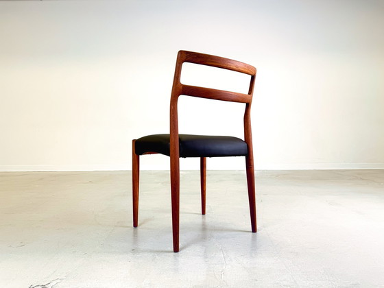 Image 1 of Set of 4 Mid - Century chairs Johannes Andersen Anna Uldum Møbelfabrik Teak