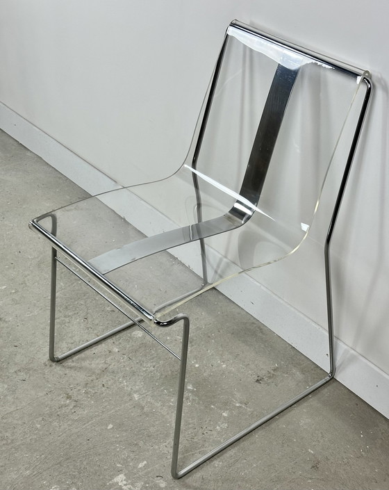 Image 1 of Chairs (Series Of 6) Filglass By Jacques Charpentier 1971'S