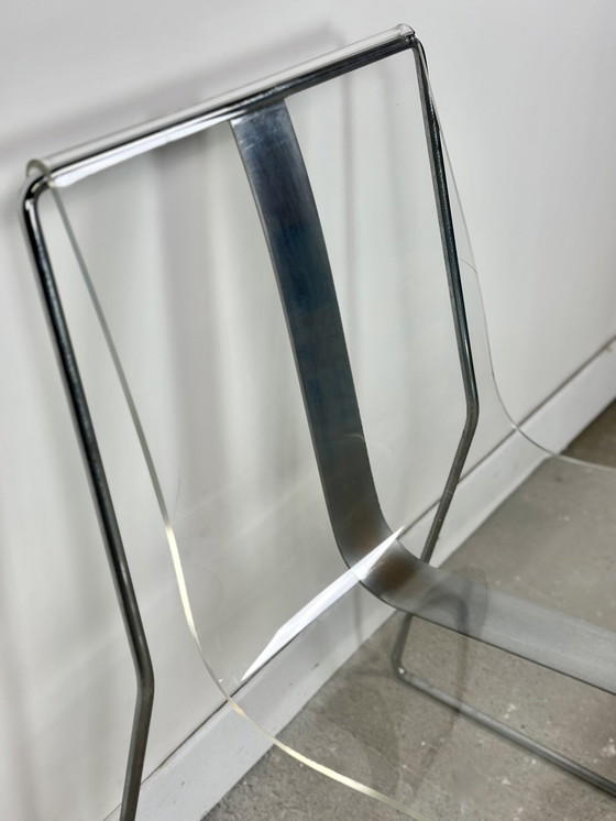 Image 1 of Chairs (Series Of 6) Filglass By Jacques Charpentier 1971'S