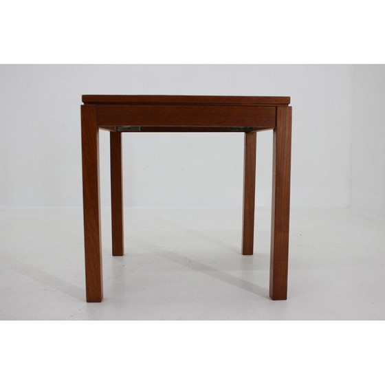 Image 1 of Vintage teak and tile side table, Denmark 1960s