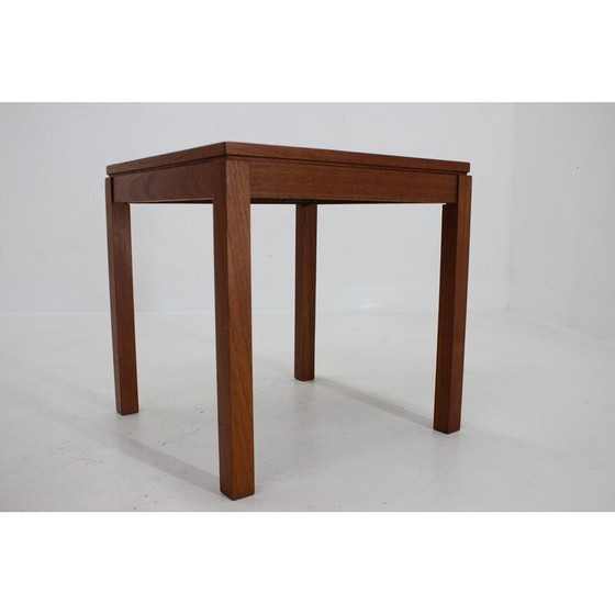 Image 1 of Vintage teak and tile side table, Denmark 1960s