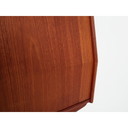 Credenza alta vintage in teak, Danimarca anni '70