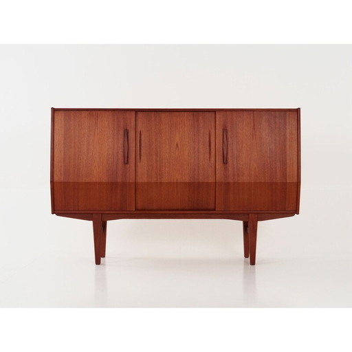 Vintage teak highboard, Denmark 1970s