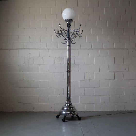 Image 1 of Large Art Deco coat rack/floor lamp