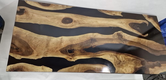 Image 1 of Epoxy River Table Including Base