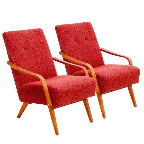 Image 1 of Pair of vintage armchairs by Jaroslav Šmídek for Cesky Nabytek, Czechoslovakia 1960