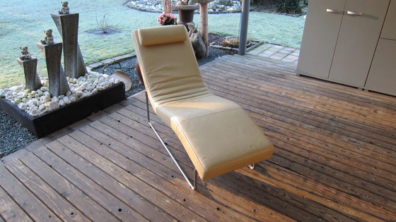 Image 1 of Poltrona/sdraio in pelle "Rolf Benz 680" in ottime condizioni