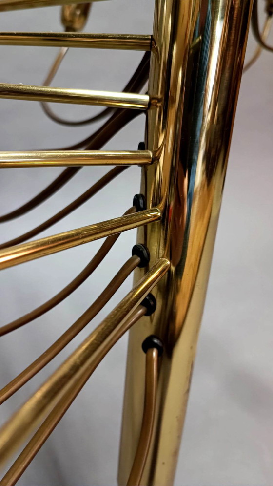 Image 1 of Spiral brass chandelier