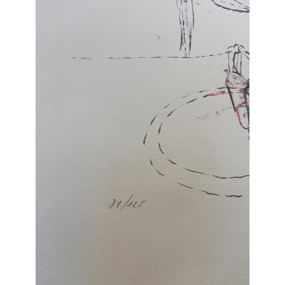 Image 1 of Vintage lithograph by Roberto Matta, 1969