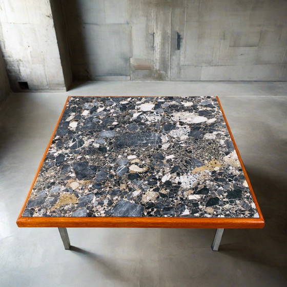 Image 1 of Table basse en marbre Terrazzo Mid Century 1970