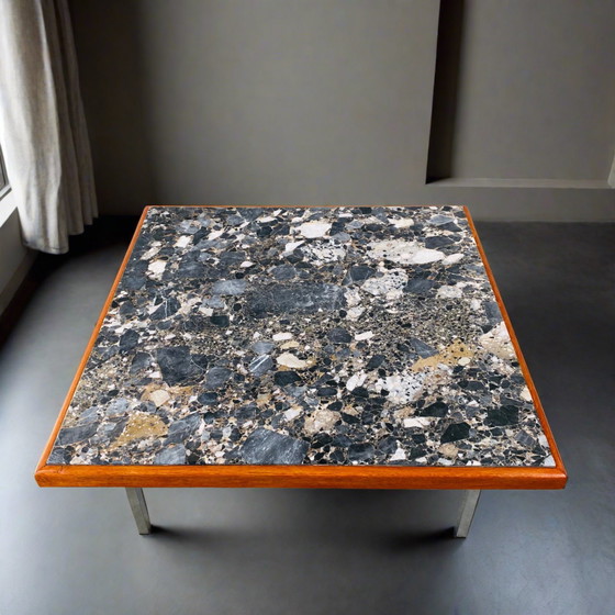 Image 1 of Table basse en marbre Terrazzo Mid Century 1970