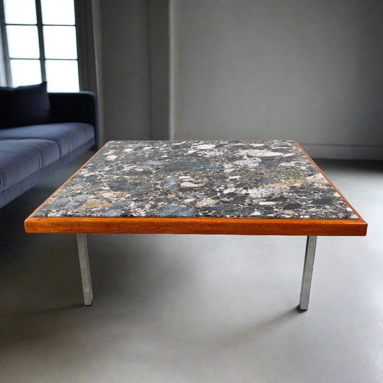 Image 1 of Table basse en marbre Terrazzo Mid Century 1970