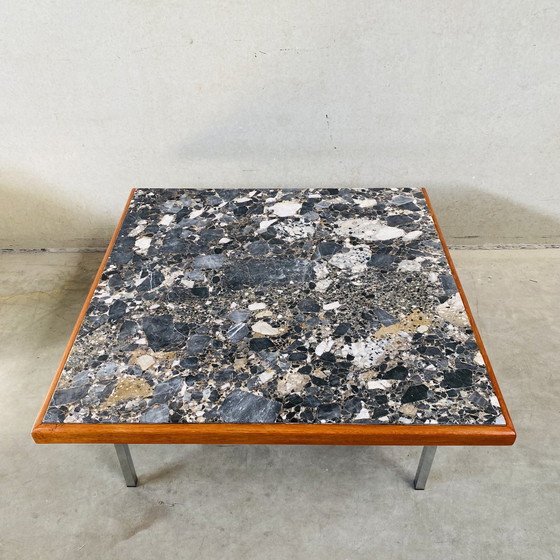 Image 1 of Table basse en marbre Terrazzo Mid Century 1970