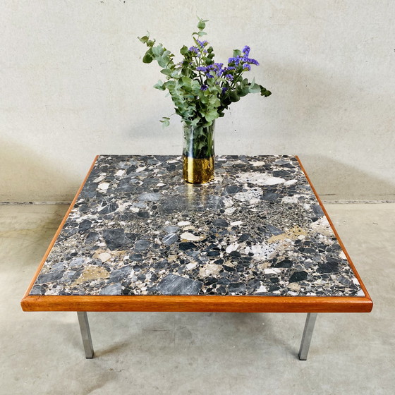 Image 1 of Table basse en marbre Terrazzo Mid Century 1970