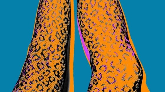 Image 1 of Digital Work - Dyptique Feline Legs - Numericeric - Pop Art - 2022