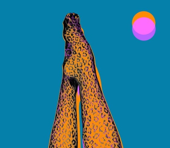 Image 1 of Digital Work - Dyptique Feline Legs - Numericeric - Pop Art - 2022