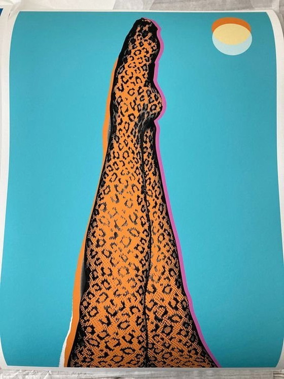 Image 1 of Digital Work - Dyptique Feline Legs - Numericeric - Pop Art - 2022