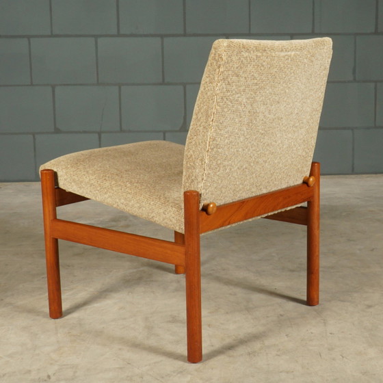 Image 1 of Danish Lounge Set - Two Armchairs With Table - 1970s