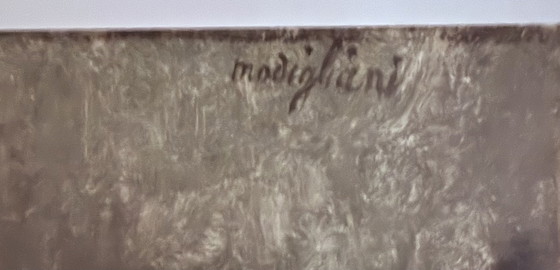 Image 1 of Amedeo Modigliani: "Woman with Red Hair, 1917." Signed in the Plate.