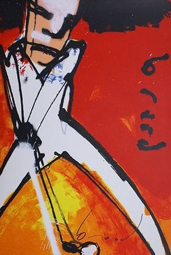 Image 1 of Herman Brood--The Golfer--Hand-signed