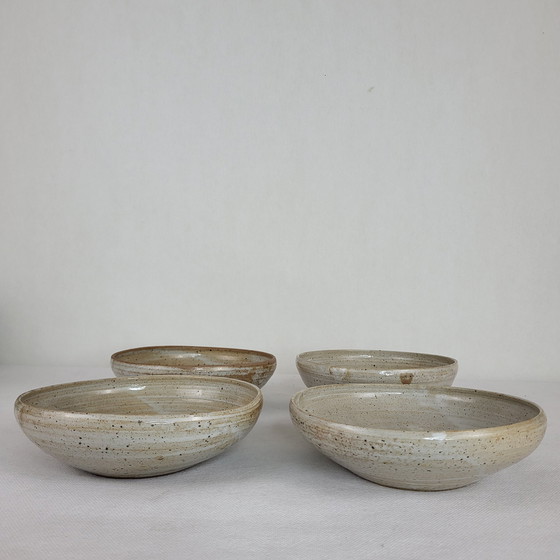 Image 1 of 4 Stoneware Soup Plates / Bowls Lion / Puisaye