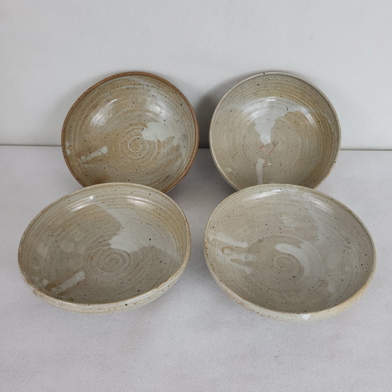 Image 1 of 4 Stoneware Soup Plates / Bowls Lion / Puisaye