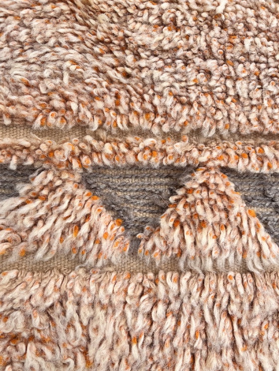 Image 1 of Modern Tan Moroccan Wool Rug