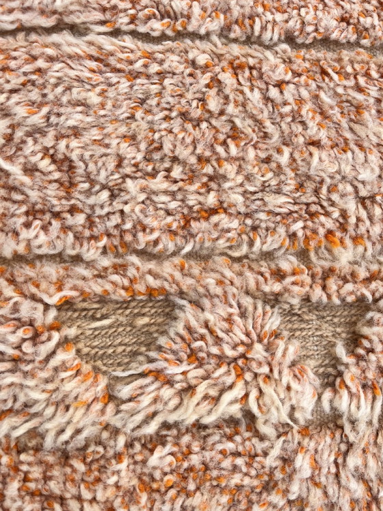 Image 1 of Modern Tan Moroccan Wool Rug