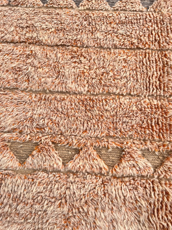 Image 1 of Modern Tan Moroccan Wool Rug