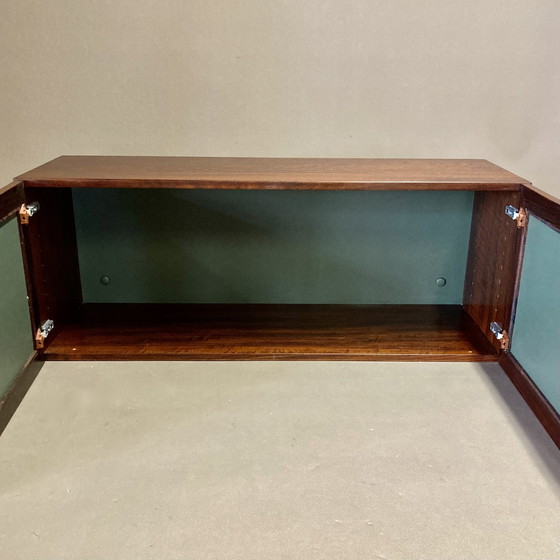 Image 1 of Scandinavian Design Rosewood Hanging Shelf.